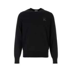 Burberry Men Black Wool Sweater